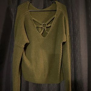 Army Green Oversized Sweater!